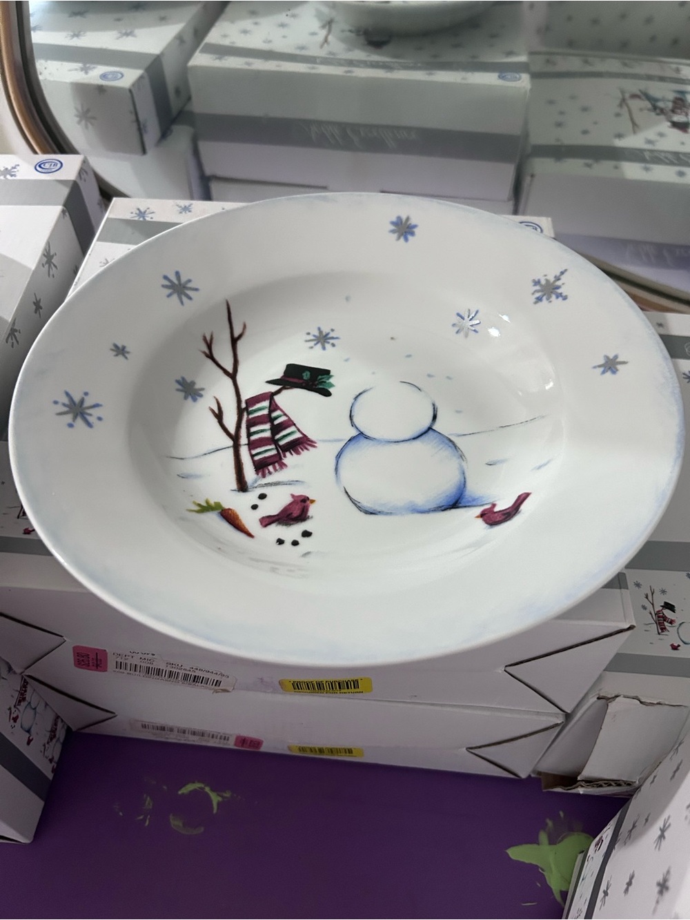 Noble Excellence “Building A Snowman” bowl